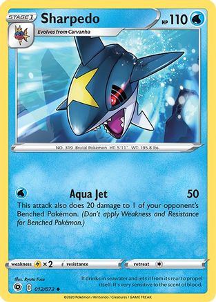 Sharpedo (012/73) [Champions Path] Reverse Holofoil - Uncommon