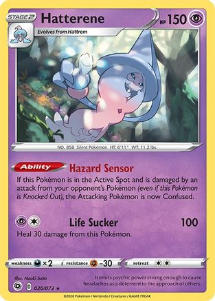 Hatterene (020/73) [Champions Path] Holofoil - Holo Rare