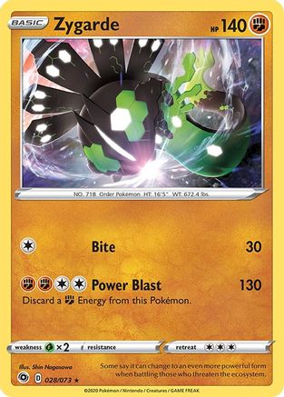Zygarde (028/73) [Champions Path] Holofoil - Holo Rare