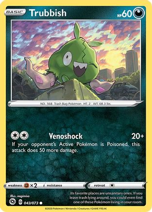Trubbish (043/73) [Champions Path] Reverse Holofoil - Common
