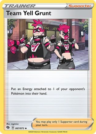 Team Yell Grunt (067/73) [Champions Path] - Uncommon
