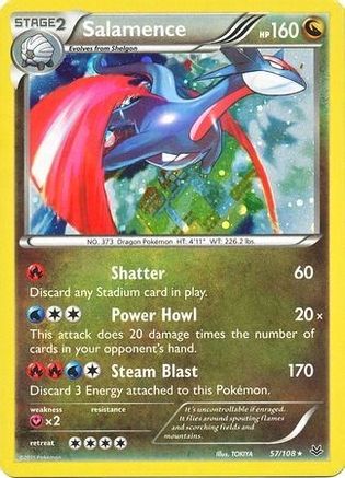 Salamence (Cosmos Holo) (57/108) [Blister Exclusives] Holofoil - Promo