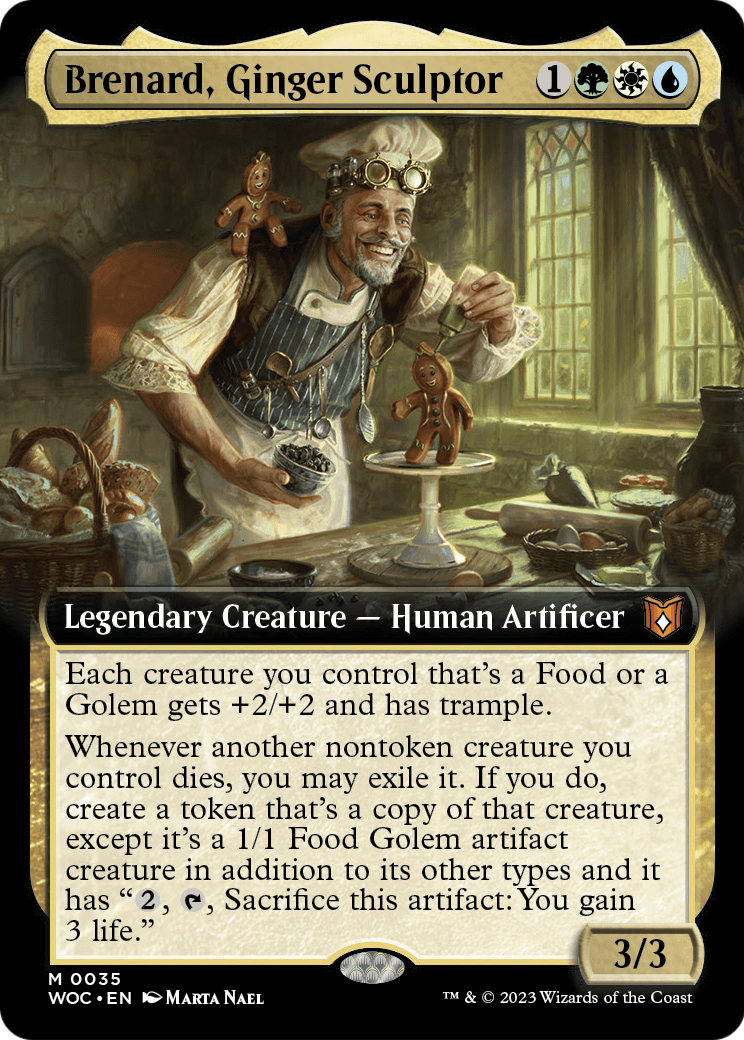 Brenard, Ginger Sculptor (Extended Art) (WOC-035) [Wilds of Eldraine Commander] Foil