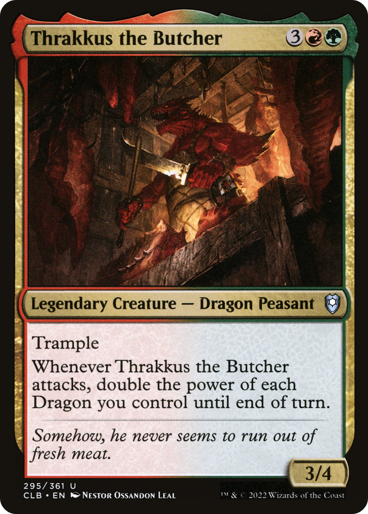 Thrakkus the Butcher (CLB-295) [Commander Legends: Battle for Baldur's Gate] Foil