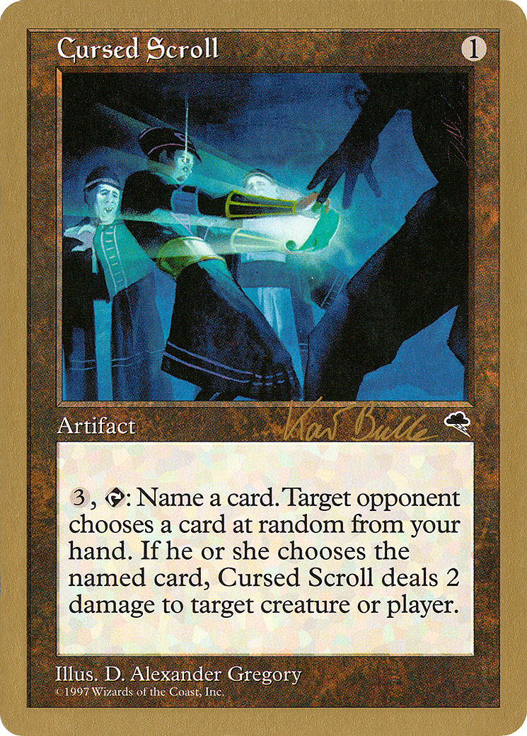 Cursed Scroll - 1999 Kai Budde (TMP) [World Championship Decks 1999]