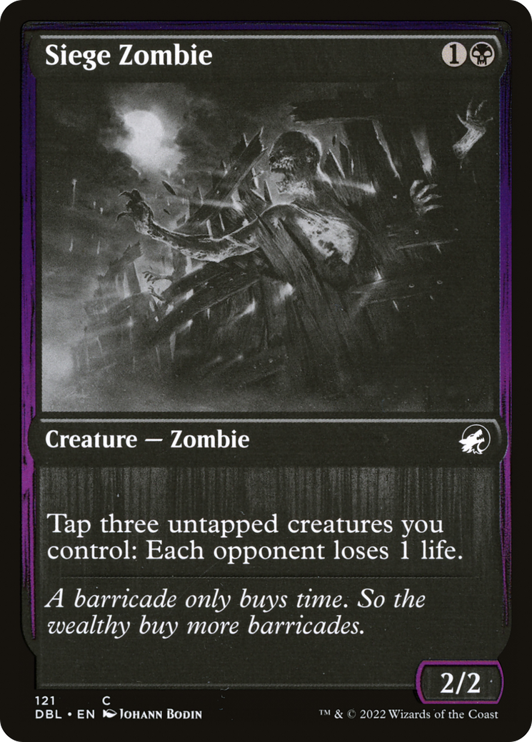 Siege Zombie (DBL-121) [Innistrad: Double Feature]