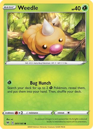 Weedle (001/185) [SWSH04 Vivid Voltage] - Common