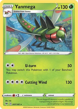 Yanmega (007/185) [SWSH04 Vivid Voltage] Reverse Holofoil - Rare