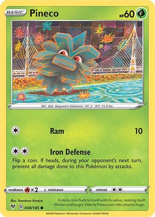 Pineco (008/185) [SWSH04 Vivid Voltage] Reverse Holofoil - Common