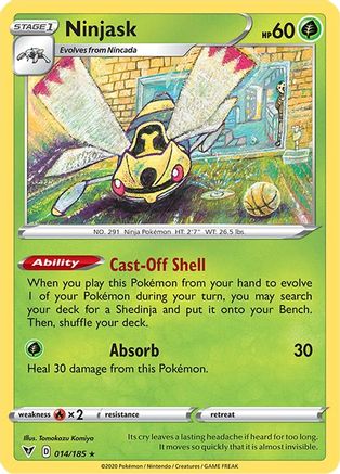 Ninjask (014/185) [SWSH04 Vivid Voltage] - Rare