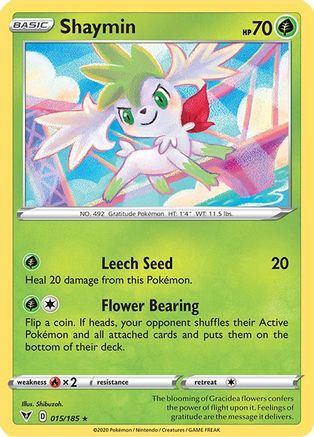 Shaymin (015/185) [SWSH04 Vivid Voltage] Reverse Holofoil - Holo Rare