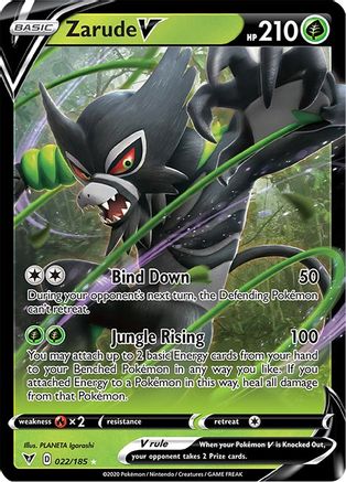 Zarude V (022/185) [SWSH04 Vivid Voltage] Holofoil - Ultra Rare