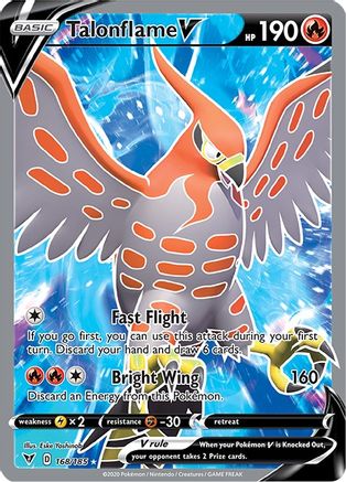Talonflame V (Full Art) (168/185) [SWSH04 Vivid Voltage] Holofoil - Ultra Rare