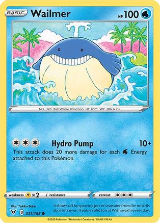 Wailmer (031/185) [SWSH04 Vivid Voltage] Reverse Holofoil - Common