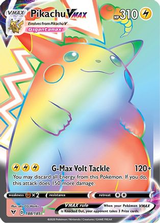 Pikachu VMAX (Secret) (188/185) [SWSH04 Vivid Voltage] Holofoil - Secret Rare