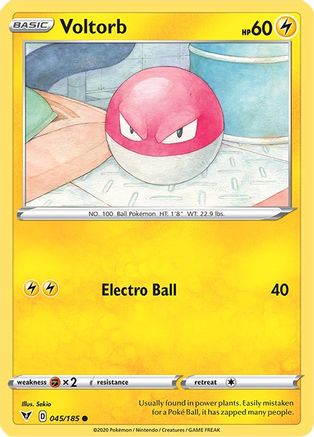 Voltorb (045/185) [SWSH04 Vivid Voltage] Reverse Holofoil - Common