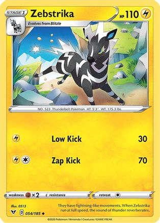 Zebstrika (054/185) [SWSH04 Vivid Voltage] Reverse Holofoil - Uncommon
