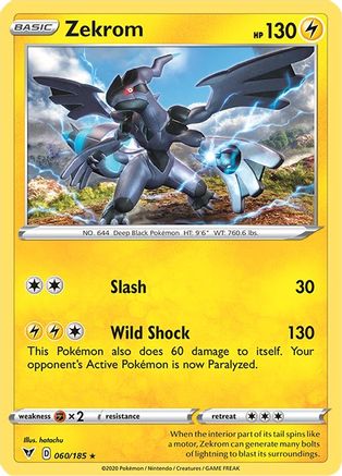 Zekrom (060/185) [SWSH04 Vivid Voltage] Reverse Holofoil - Holo Rare