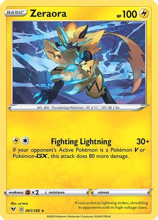 Zeraora (061/185) [SWSH04 Vivid Voltage] Reverse Holofoil - Holo Rare