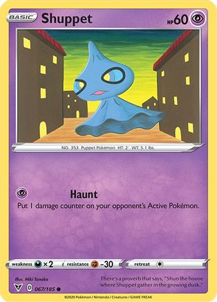 Shuppet (067/185) [SWSH04 Vivid Voltage] Reverse Holofoil - Common