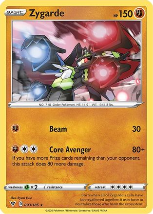 Zygarde (093/185) [SWSH04 Vivid Voltage] Holofoil - Holo Rare