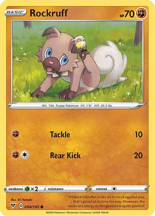 Rockruff (094/185) [SWSH04 Vivid Voltage] Reverse Holofoil - Common