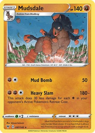 Mudsdale (097/185) [SWSH04 Vivid Voltage] - Rare