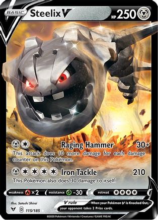 Steelix V (115/185) [SWSH04 Vivid Voltage] Holofoil - Ultra Rare