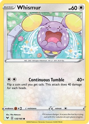 Whismur (135/185) [SWSH04 Vivid Voltage] Reverse Holofoil - Common