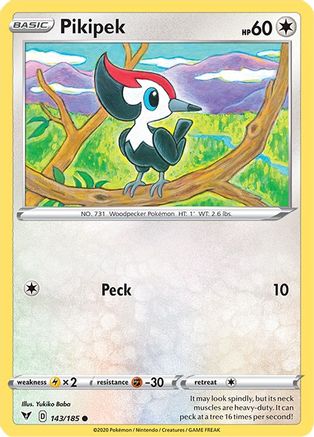 Pikipek (143/185) [SWSH04 Vivid Voltage] - Common