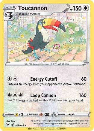 Toucannon (145/185) [SWSH04 Vivid Voltage] Reverse Holofoil - Rare