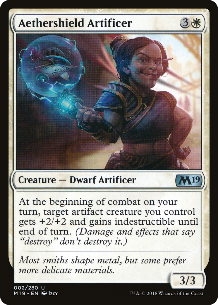 Aethershield Artificer (M19-002) [Core Set 2019] Foil