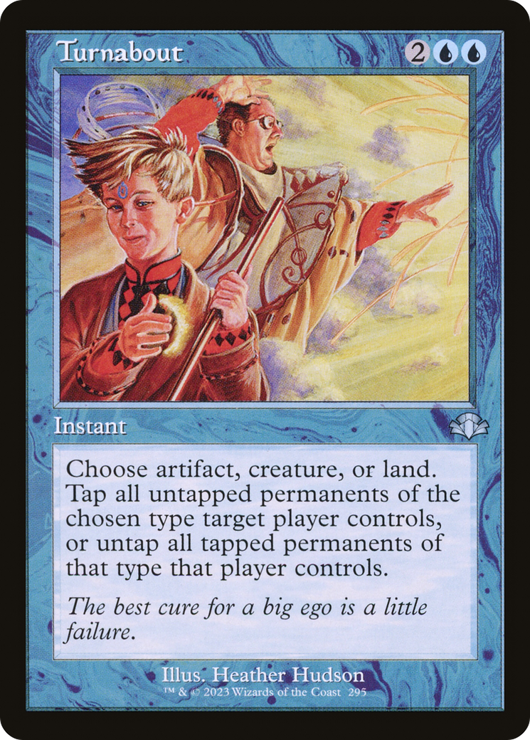 Turnabout (Retro Frame) (DMR-295) [Dominaria Remastered] Foil