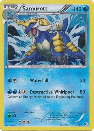 Samurott (Cosmos Holo) (41/149) [Blister Exclusives] Holofoil - Promo