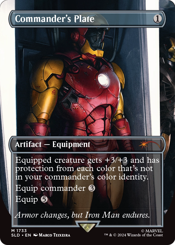 Commander's Plate (SLD-1733) (Borderless) [Secret Lair Drop] Foil