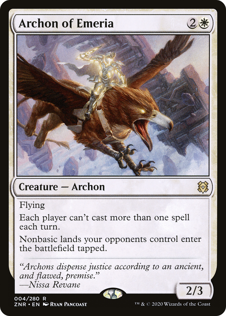 Archon of Emeria (ZNR-004) [Zendikar Rising] Foil