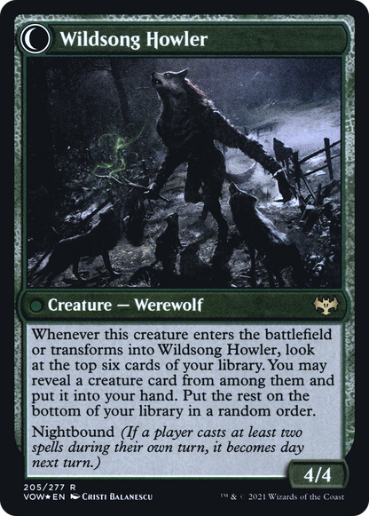 Howlpack Piper (PRE-205) [Innistrad: Crimson Vow Promos] Foil