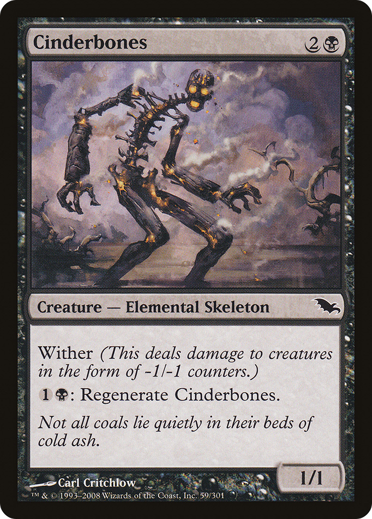 Cinderbones (SHM-059) [Shadowmoor] Foil