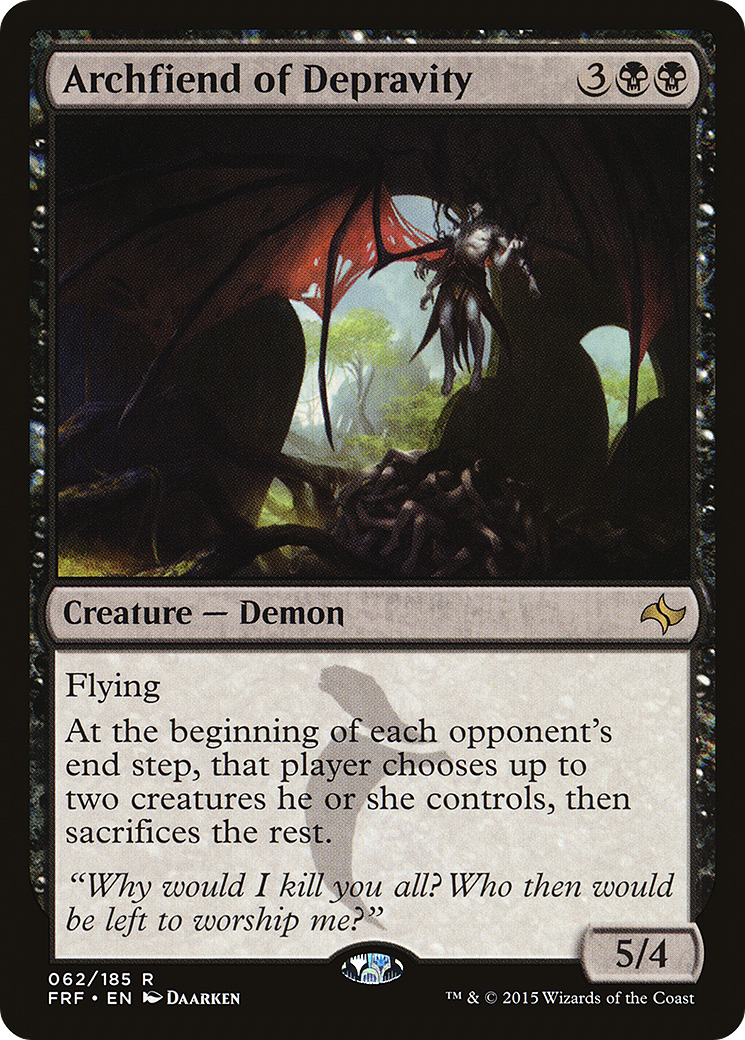 Archfiend of Depravity (FRF-062) [Fate Reforged]