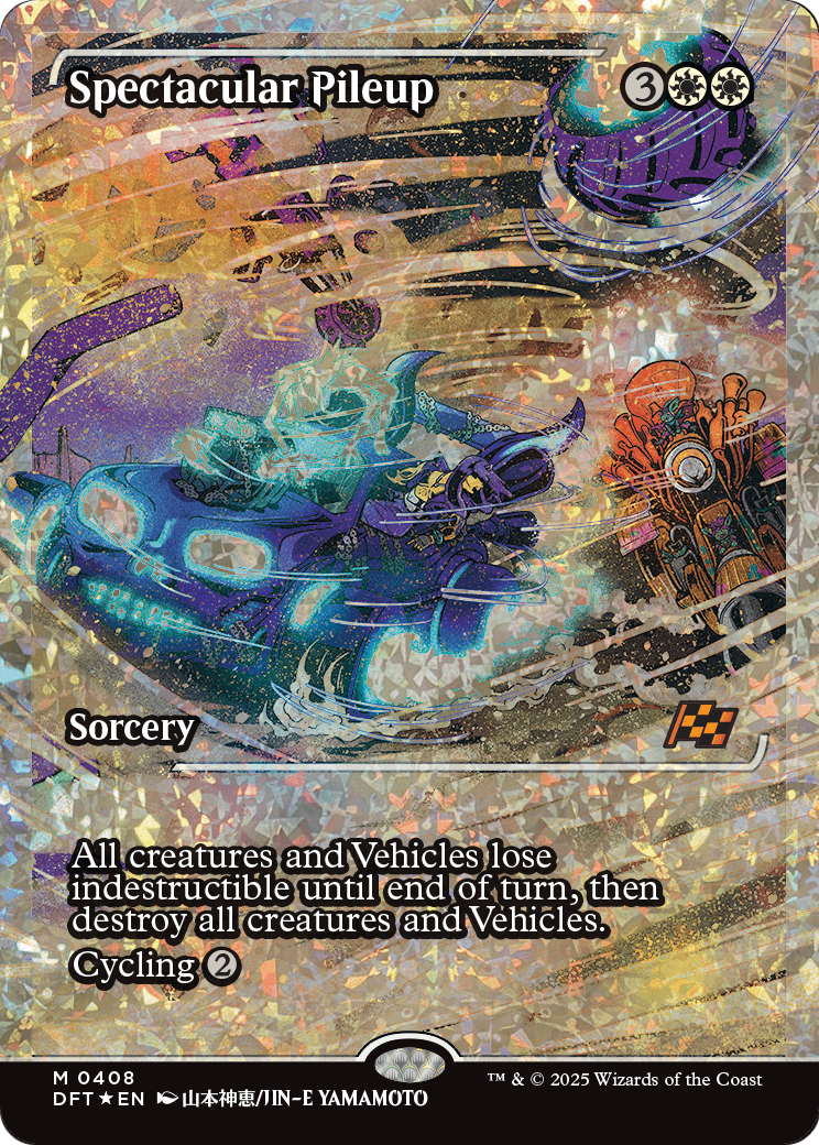 Spectacular Pileup (Showcase) (Fracture Foil) (DFT-408) [Aetherdrift] Foil