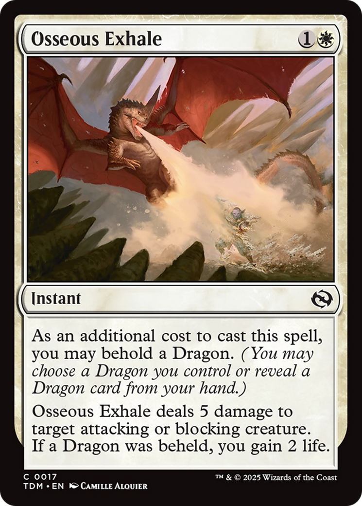 Osseous Exhale (TDM-017) [Tarkir: Dragonstorm] Foil