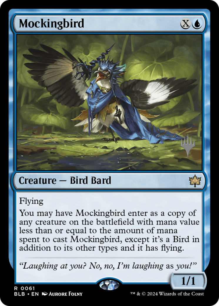 Mockingbird (PPBLB-061) [Promo Pack: Bloomburrow Promos] Foil