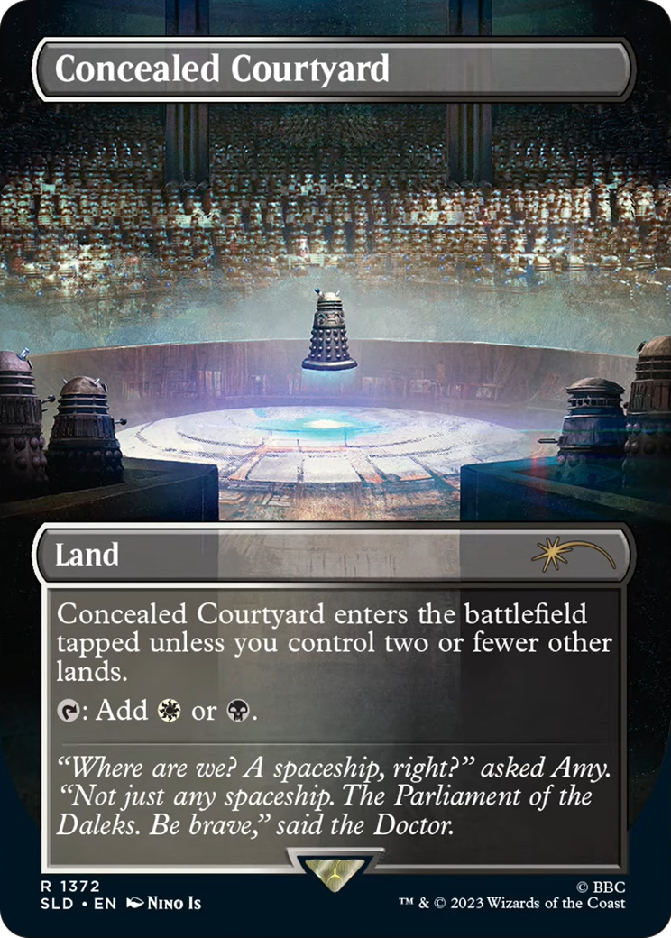 Concealed Courtyard (SLD-1372) (Borderless) [Secret Lair Drop] Foil