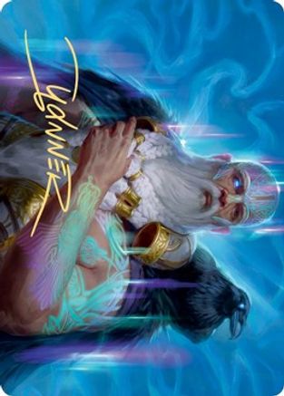 Alrund, God of the Cosmos Art Card (Gold-Stamped Signature) (ASKHM-009) [Art Series: Kaldheim]