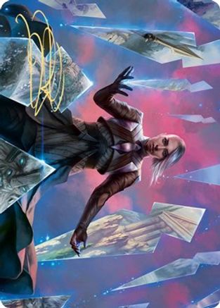 Behold the Multiverse Art Card (Gold-Stamped Signature) (ASKHM-010) [Art Series: Kaldheim]