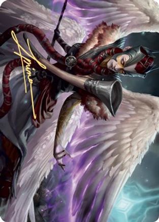Firja, Judge of Valor Art Card (Gold-Stamped Signature) (ASKHM-056) [Art Series: Kaldheim]
