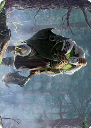 Fynn, the Fangbearer Art Card (Gold-Stamped Signature) (ASKHM-044) [Art Series: Kaldheim]
