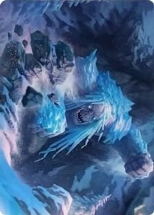 Icehide Troll Art Card (ASKHM-046) [Art Series: Kaldheim]