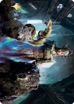 Kolvori, God of Kinship Art Card (Gold-Stamped Signature) (ASKHM-048) [Art Series: Kaldheim]