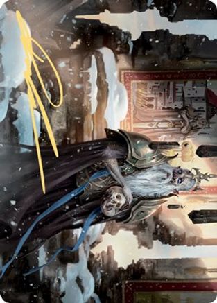 Narfi, Betrayer King Art Card (Gold-Stamped Signature) (ASKHM-062) [Art Series: Kaldheim]